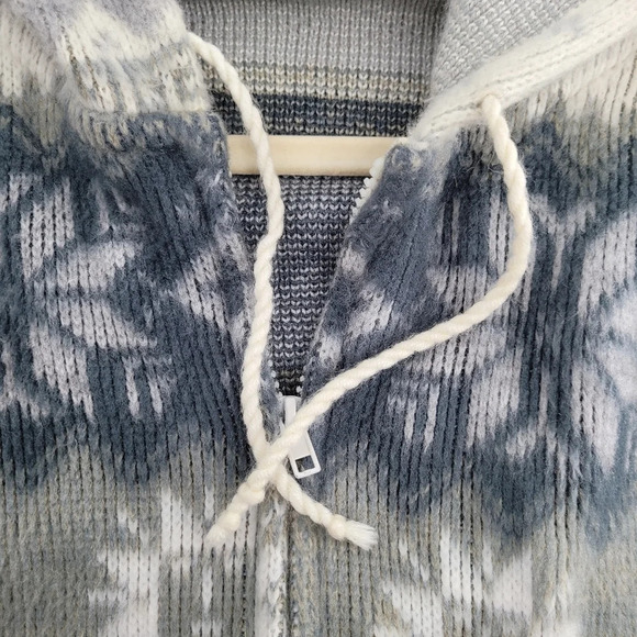 Tejidos Aly marka 100% wool Zip-up lama hoodie lama jacket size Medium - Picture 6 of 13